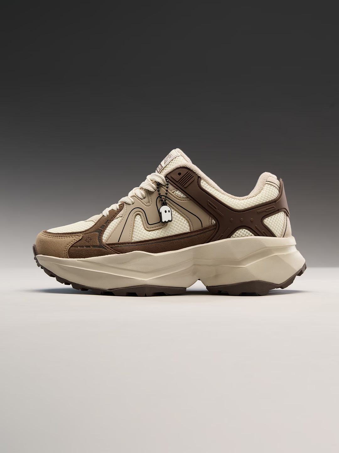 Shoevy Beige Chunky Sneakers | Cushioned Outdoor Lifestyle Shoes