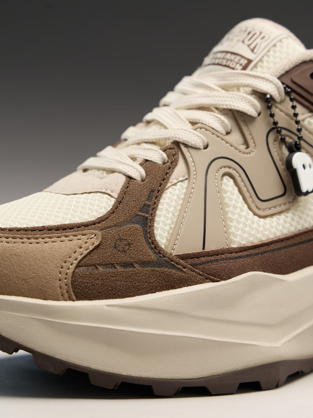 Shoevy Beige Chunky Sneakers | Cushioned Outdoor Lifestyle Shoes