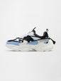 Shoevy White & Blue Chunky Sneakers | Modern Sport Street Shoes