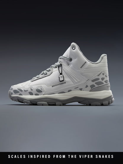 Shoevy Grey Performance Sneakers | Cushioned Outdoor Walking Shoes