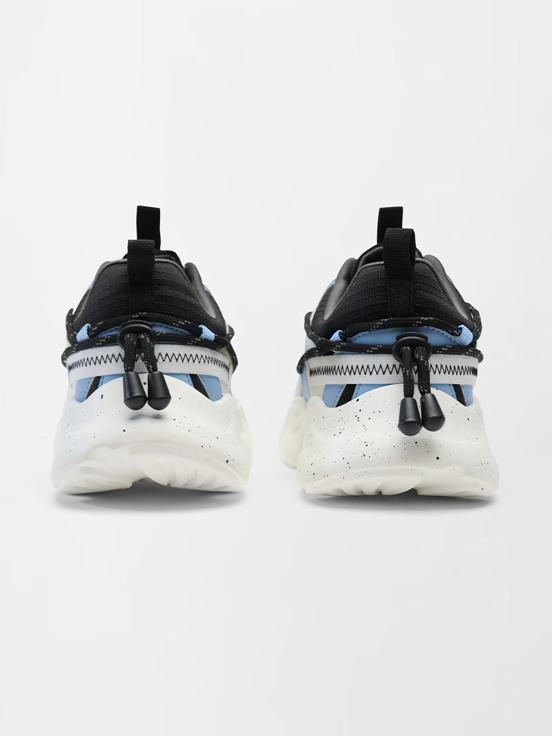 Shoevy White & Blue Chunky Sneakers | Modern Sport Street Shoes