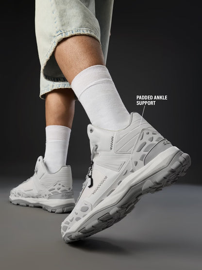 Shoevy Grey Performance Sneakers | Cushioned Outdoor Walking Shoes