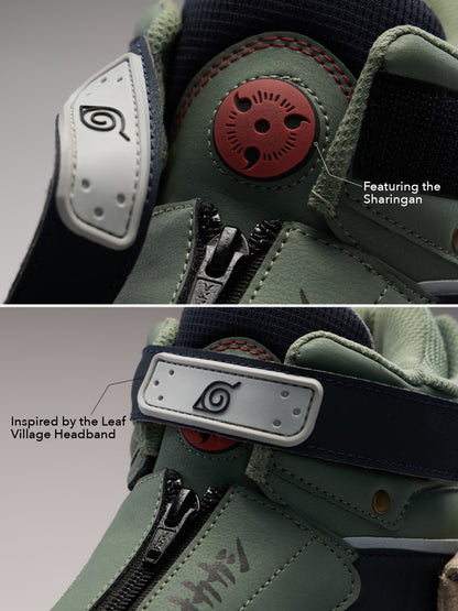 Shoevy Dark Green High-Top Utility Sneakers | Strap Street Outdoor Shoes