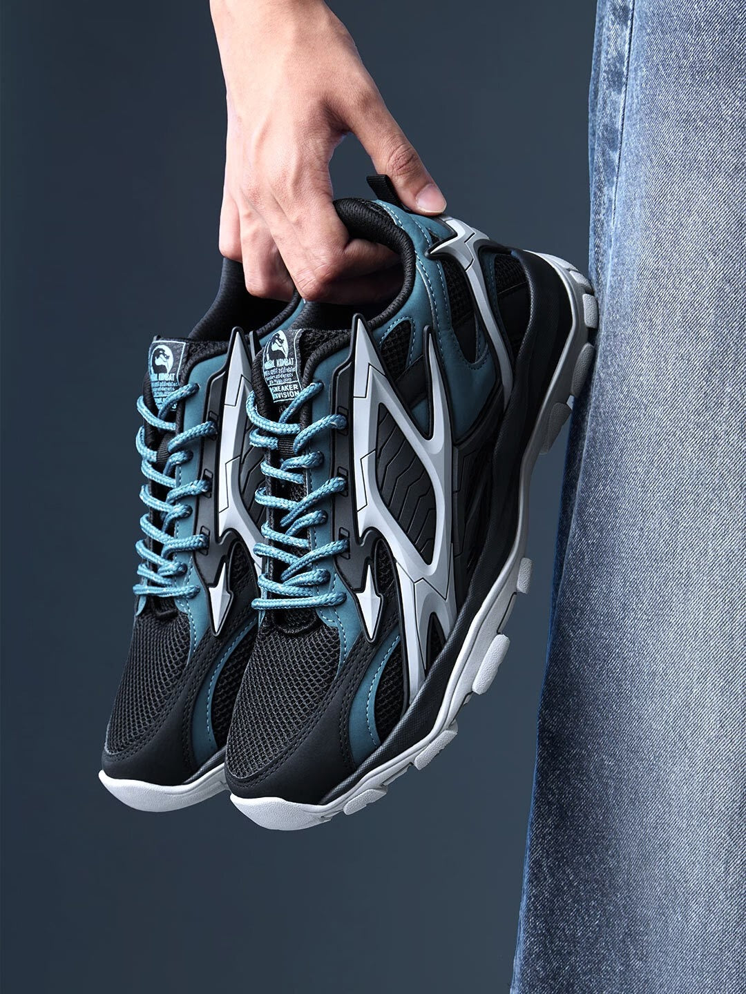 Shoevy Black & Blue Performance Sneakers | Outdoor Trail Lifestyle Shoes