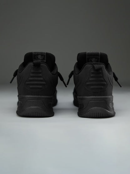 Shoevy All-Black Low-Top Sneakers | Minimal Casual Everyday Shoes