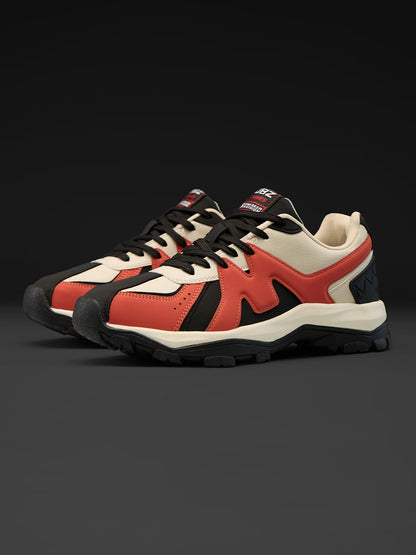 Shoevy Red & Black Low-Top Sneakers | Tech Street Performance Shoes
